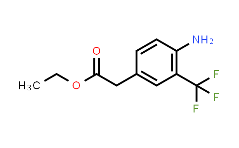 CAS No. 924309-79-5, Ethyl [4-amino-3-(trifluoromethyl)phenyl]acetate