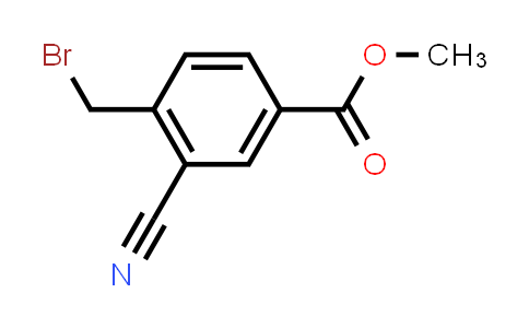 CAS No. 219519-17-2, Benzoic acid, 4-(bromomethyl)-3-cyano-, methyl ester