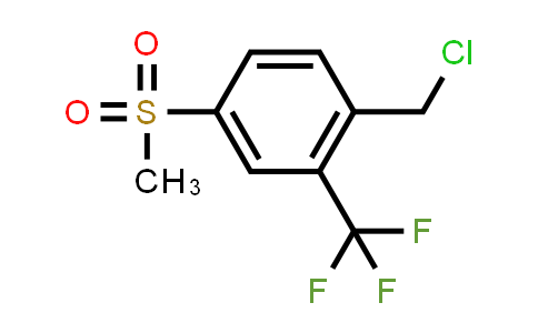 CAS No. 1086389-83-4, 4-(methylsulfonyl)-2-(trifluoromethyl)benzyl chloride