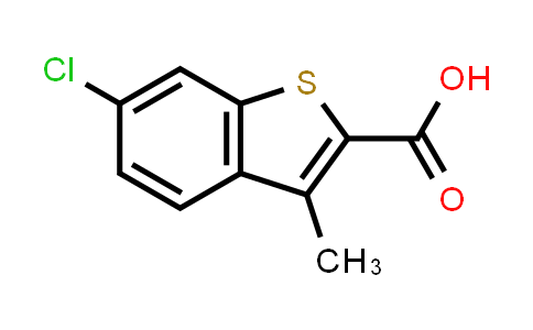 CAS No. 66490-32-2, 6-chloro-3-methylbenzothiophene-2-carboxylic acid