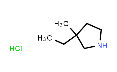 CAS No. 2206969-73-3, 3-ethyl-3-methyl-pyrrolidine hydrochloride