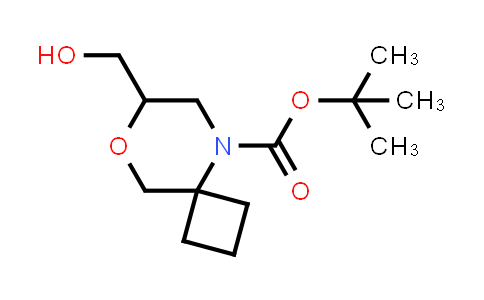 CAS No. 2413896-19-0, tert-butyl 7-(hydroxymethyl)-8-oxa-5-azaspiro[3.5]nonane-5-carboxylate