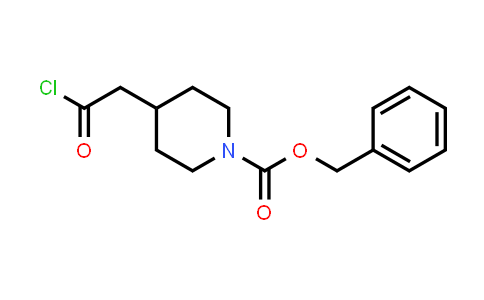 CAS No. 63845-29-4, benzyl 4-(2-chloro-2-oxo-ethyl)piperidine-1-carboxylate