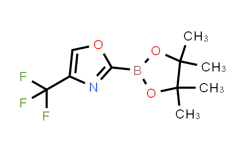 CAS No. 1417200-34-0, 2-(4,4,5,5-tetramethyl-1,3,2-dioxaborolan-2-yl)-4-(trifluoromethyl)oxazole