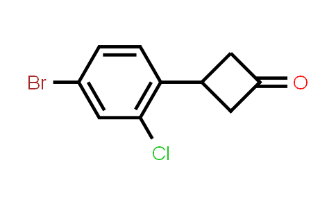 CAS No. 1551628-77-3, 3-(4-bromo-2-chloro-phenyl)cyclobutanone