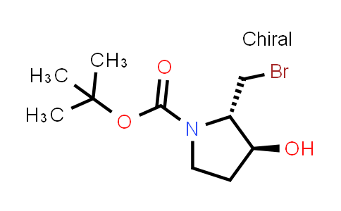 CAS No. 2227198-65-2, tert-butyl (2S,3S)-2-(bromomethyl)-3-hydroxypyrrolidine-1-carboxylate