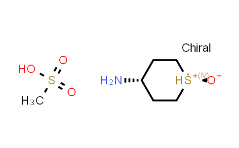 CAS No. 2100857-63-2, methanesulfonic acid;trans-1-oxidotetrahydrothiopyran-1-ium-4-amine