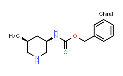 CAS No. 2227198-01-6, benzyl N-[(3R,5S)-5-methylpiperidin-3-yl]carbamate