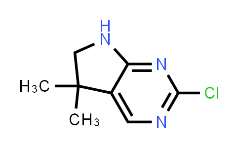 CAS No. 1679381-63-5, 2-chloro-5,5-dimethyl-5H,6H,7H-pyrrolo[2,3-d]pyrimidine