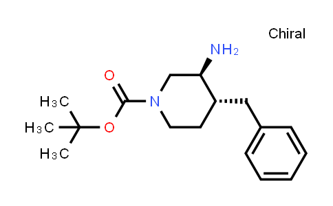 CAS No. 1163282-65-2, tert-butyl trans-3-amino-4-benzylpiperidine-1-carboxylate