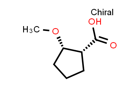 CAS No. 130980-56-2, (1R,2S)-2-methoxycyclopentane-1-carboxylic acid