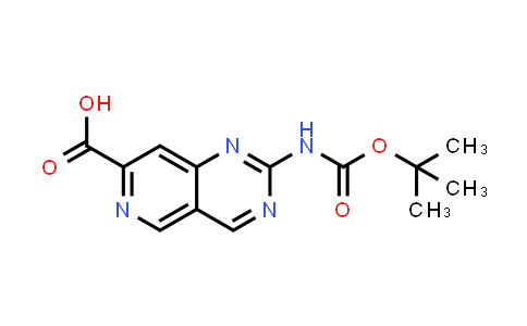 CAS No. 2306262-25-7, 2-(tert-butoxycarbonylamino)pyrido[4,3-d]pyrimidine-7-carboxylic acid