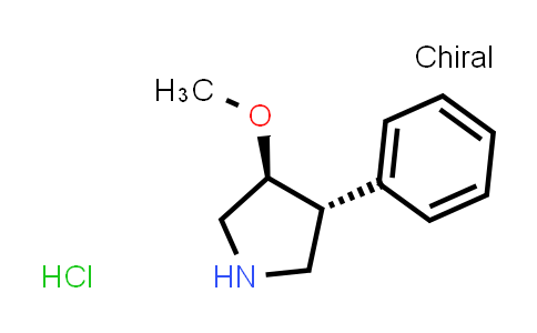 CAS No. 1236862-42-2, (3S,4R)-3-methoxy-4-phenyl-pyrrolidine hydrochloride