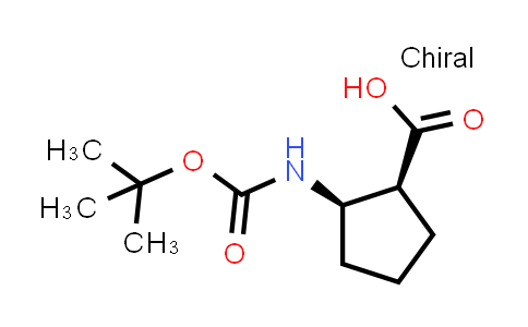 CAS No. 137170-89-9, (1S,2R)-2-{[(tert-butoxy)carbonyl]amino}cyclopentane-1-carboxylic acid
