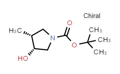 CAS No. 1290191-97-7, tert-butyl (3R,4R)-3-hydroxy-4-methylpyrrolidine-1-carboxylate