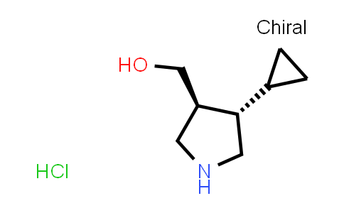 CAS No. 2219376-47-1, [trans-4-cyclopropylpyrrolidin-3-yl]methanol hydrochloride