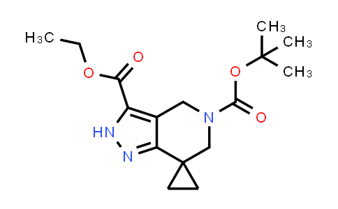 DY585397 | 2306261-44-7 | O5-tert-butyl O3-ethyl spiro[4,6-dihydro-2H-pyrazolo[4,3-c]pyridine-7,1-cyclopropane]-3,5-dicarboxylate