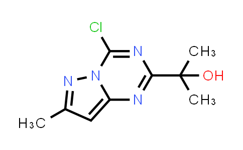 CAS No. 2387601-70-7, 2-(4-chloro-7-methyl-pyrazolo[1,5-a][1,3,5]triazin-2-yl)propan-2-ol
