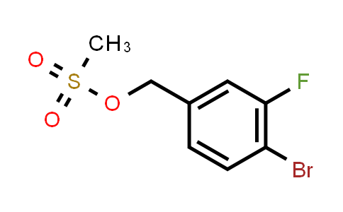 CAS No. 1240286-88-7, (4-bromo-3-fluoro-phenyl)methyl methanesulfonate