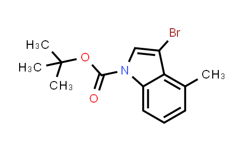 CAS No. 1305320-64-2, tert-butyl 3-bromo-4-methyl-indole-1-carboxylate
