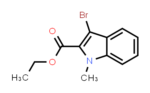CAS No. 521276-41-5, ethyl 3-bromo-1-methyl-indole-2-carboxylate