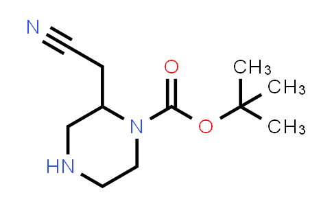 CAS No. 1808997-73-0, tert-butyl 2-(cyanomethyl)piperazine-1-carboxylate