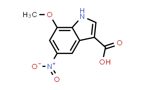 CAS No. 1360952-27-7, 7-methoxy-5-nitro-1H-indole-3-carboxylic acid