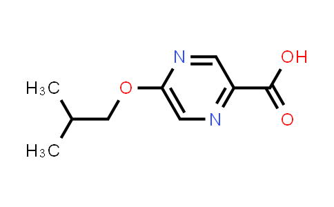 CAS No. 1286777-20-5, 5-(2-methylpropoxy)pyrazine-2-carboxylic acid