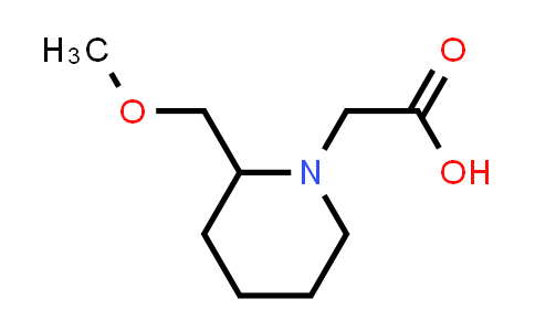 CAS No. 1353961-45-1, 2-[2-(methoxymethyl)piperidin-1-yl]acetic acid