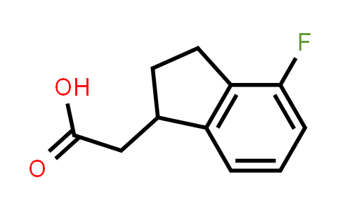 CAS No. 1188145-23-4, 2-(4-fluoro-2,3-dihydro-1H-inden-1-yl)acetic acid