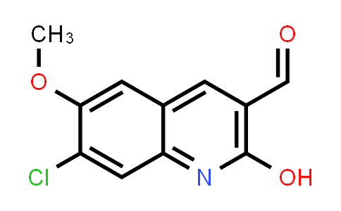 CAS No. 1225335-03-4, 7-chloro-2-hydroxy-6-methoxyquinoline-3-carbaldehyde