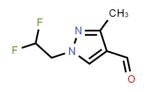 CAS No. 1006487-14-4, 1-(2,2-difluoroethyl)-3-methyl-1H-pyrazole-4-carbaldehyde