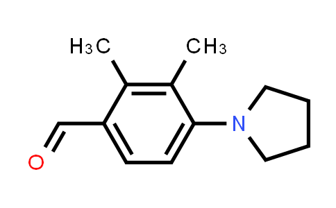CAS No. 879047-56-0, 2,3-dimethyl-4-(pyrrolidin-1-yl)benzaldehyde