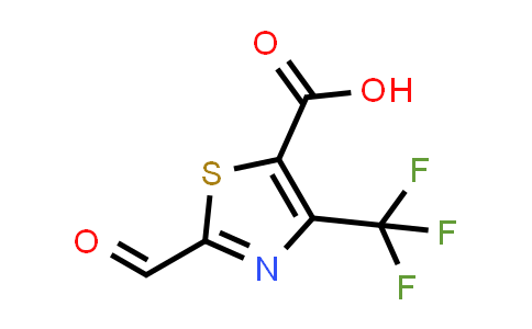 CAS No. 1411763-97-7, 2-formyl-4-(trifluoromethyl)-1,3-thiazole-5-carboxylic acid