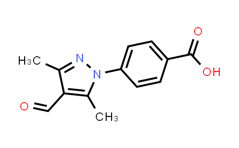 CAS No. 1351392-89-6, 4-(4-formyl-3,5-dimethyl-1H-pyrazol-1-yl)benzoic acid