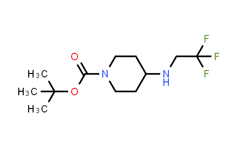 CAS No. 1146289-88-4, tert-butyl 4-[(2,2,2-trifluoroethyl)amino]piperidine-1-carboxylate