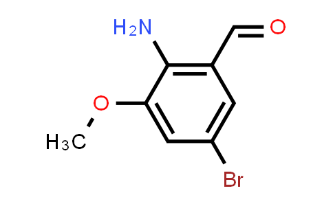 CAS No. 205533-21-7, 2-amino-5-bromo-3-methoxybenzaldehyde