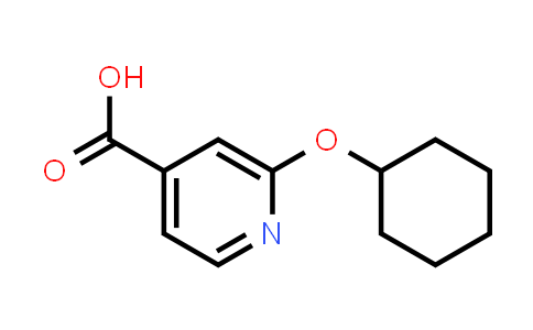 CAS No. 1019353-19-5, 2-(cyclohexyloxy)pyridine-4-carboxylic acid