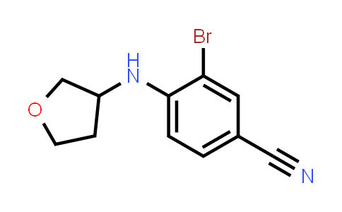 CAS No. 1344063-39-3, 3-bromo-4-[(oxolan-3-yl)amino]benzonitrile