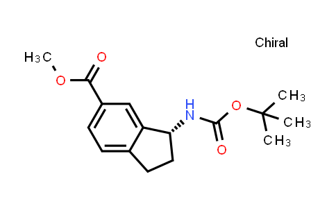 CAS No. 1246505-86-1, methyl (3R)-3-(tert-butoxycarbonylamino)indane-5-carboxylate