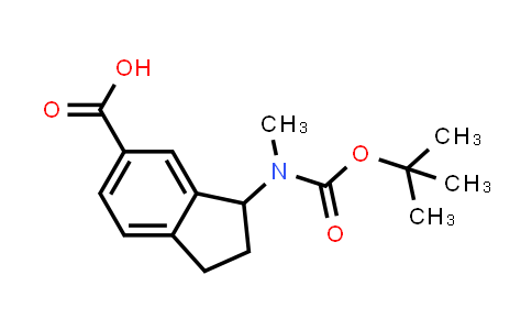 CAS No. 1246508-41-7, 3-[tert-butoxycarbonyl(methyl)amino]indane-5-carboxylic acid