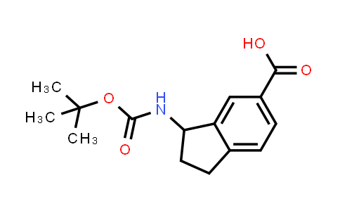 CAS No. 1246508-31-5, 3-(tert-butoxycarbonylamino)indane-5-carboxylic acid