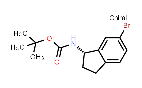 CAS No. 1414960-68-1, tert-butyl N-[(1S)-6-bromoindan-1-yl]carbamate