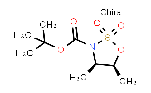CAS No. 1365481-15-7, tert-butyl cis-4,5-dimethyl-2,2-dioxo-oxathiazolidine-3-carboxylate