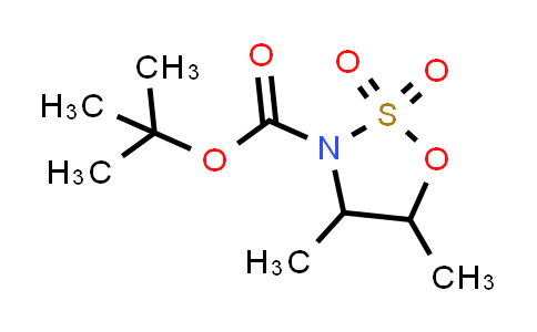 CAS No. 1311368-79-2, tert-butyl 4,5-dimethyl-2,2-dioxo-oxathiazolidine-3-carboxylate