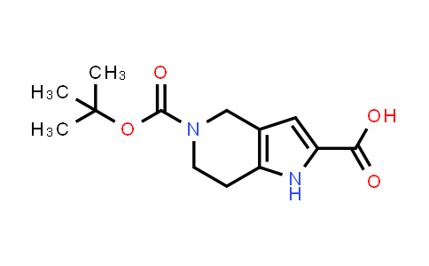 CAS No. 1135125-14-2, 5-tert-butoxycarbonyl-1,4,6,7-tetrahydropyrrolo[3,2-c]pyridine-2-carboxylic acid