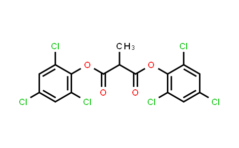 CAS No. 15781-71-2, bis(2,4,6-trichlorophenyl) 2-methylpropanedioate