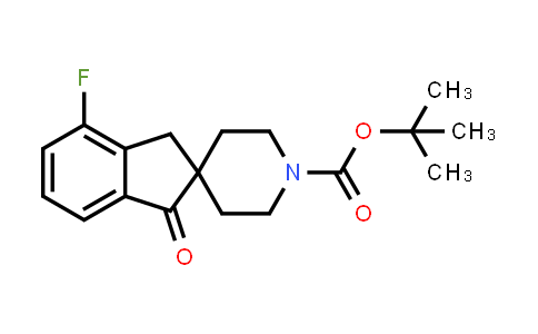CAS No. 2377354-94-2, tert-butyl 4-fluoro-1-oxo-spiro[indane-2,4'-piperidine]-1'-carboxylate