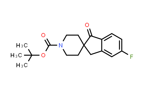 CAS No. 2377355-10-5, tert-butyl 5-fluoro-1-oxo-spiro[indane-2,4'-piperidine]-1'-carboxylate