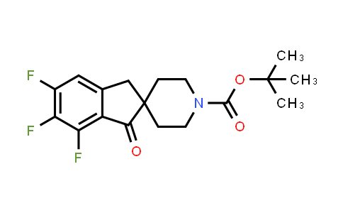 CAS No. 2245084-47-1, tert-butyl 5,6,7-trifluoro-1-oxo-spiro[indane-2,4'-piperidine]-1'-carboxylate